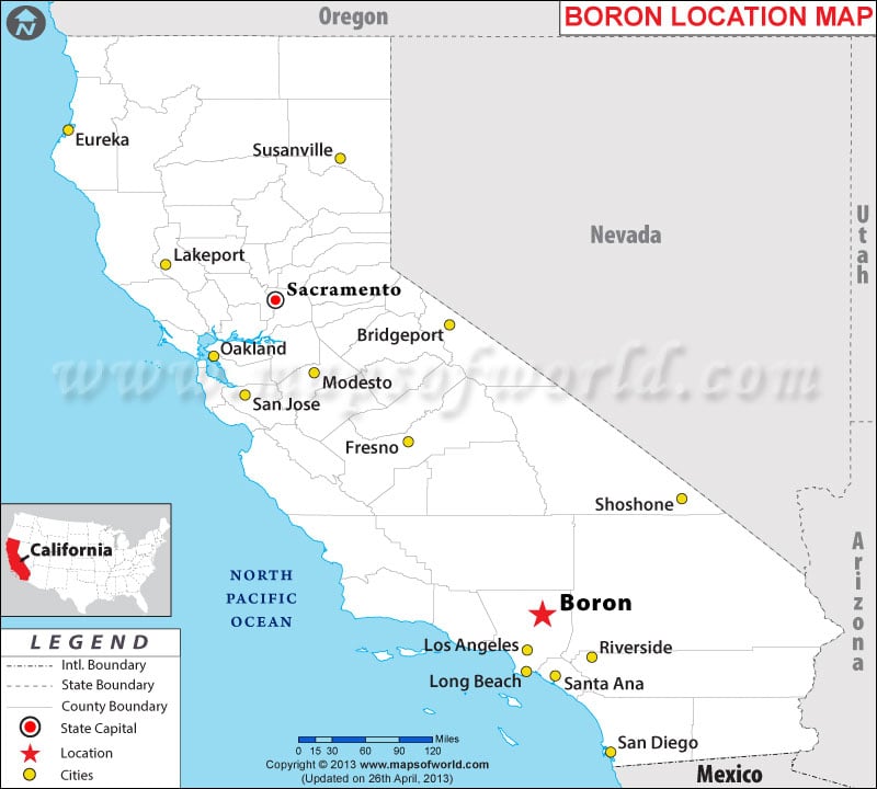 Where is Boron, California