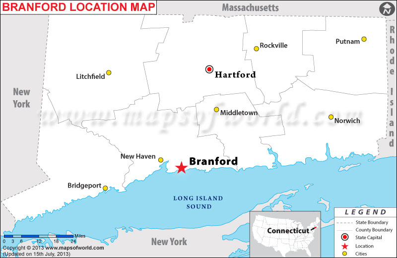 Where is Branfort located in Connecticut