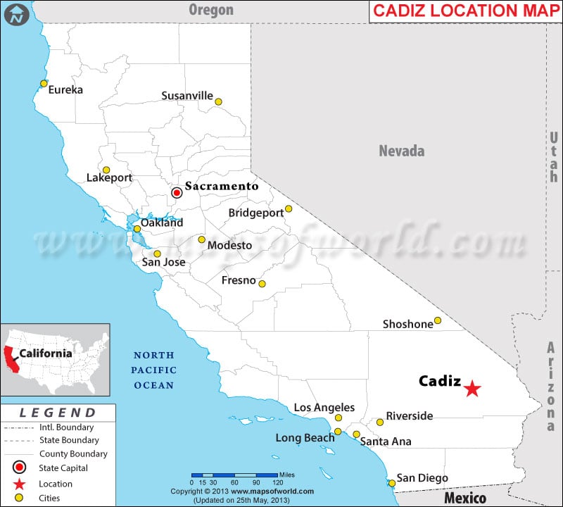 Where is Cadiz located in California