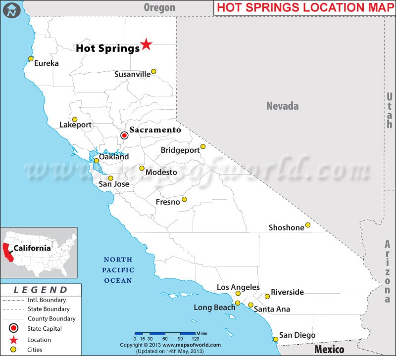 Where is Hot Springs located in California