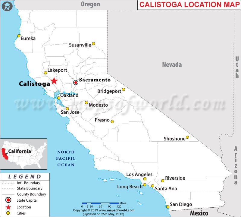 Where is Calistoga located in California