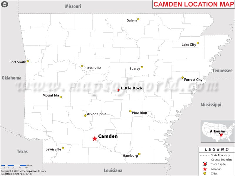 Where is Camden, Arkansas