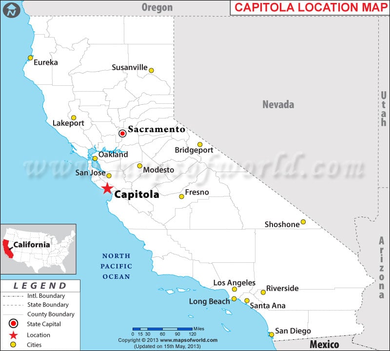 Where is Capitola located in California