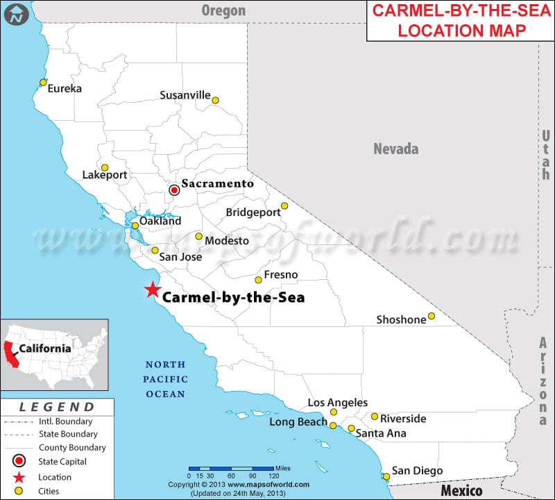 Where is Carmel by the Sea located in California
