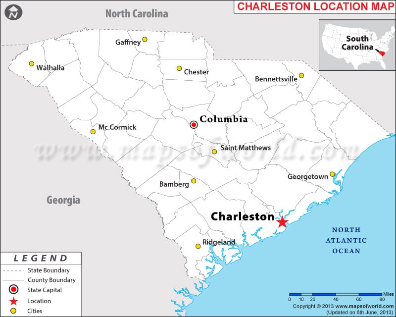 Know where is Charleston in South Carolina