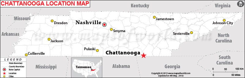 Where is Chattanooga, Tennessee