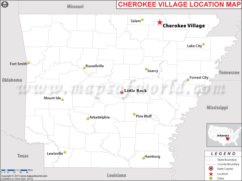 Where is Cherokee Village, Arkansas