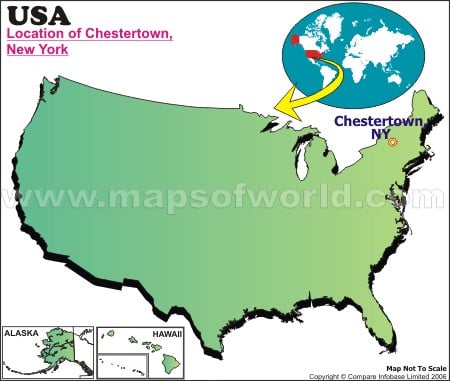 Location Map of Chestertown, USA