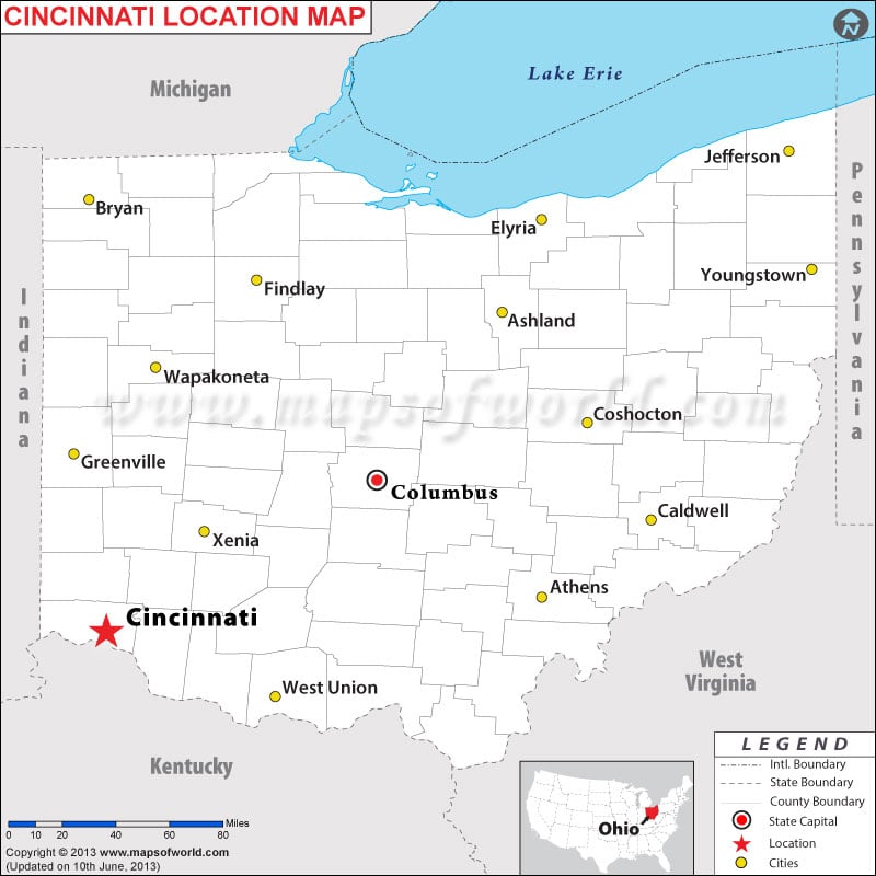 Where is Cincinnati, Ohio