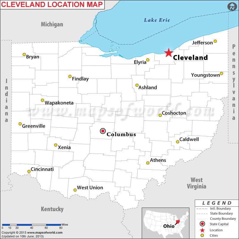Where Is Cleveland Ohio Where Is Cleveland Oh Located In Usa