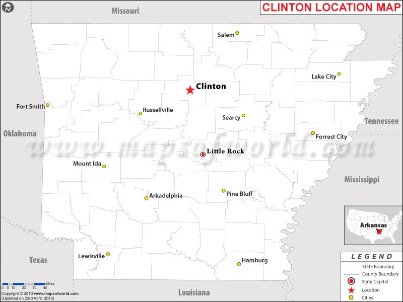 Where is Clinton, Arkansas