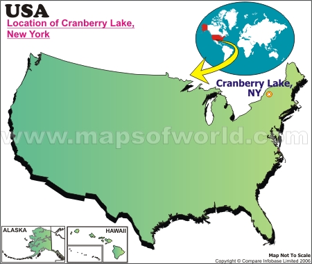 Location Map of Cranberry L., USA