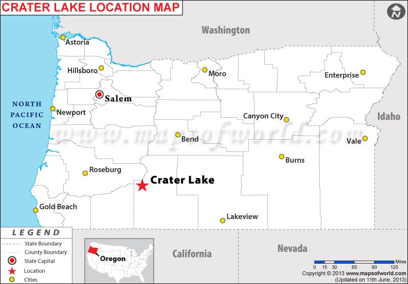 Where is Crater Lake, Oregon