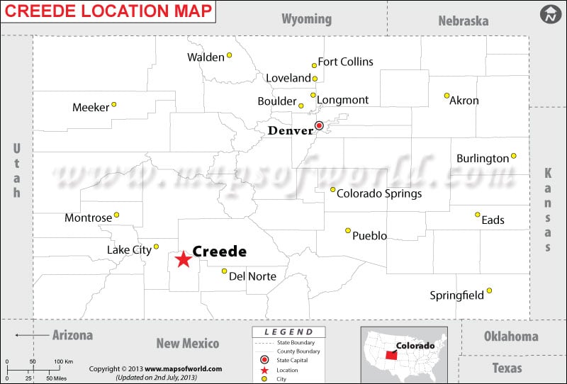 Where is Creede located in Colorado