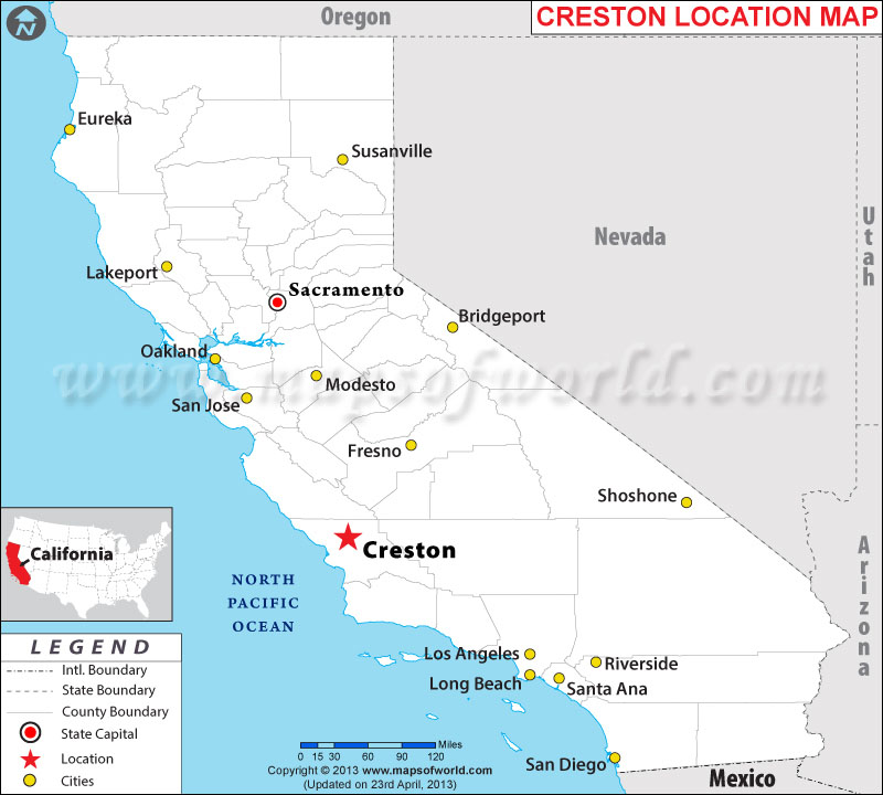 Where is Creston, California