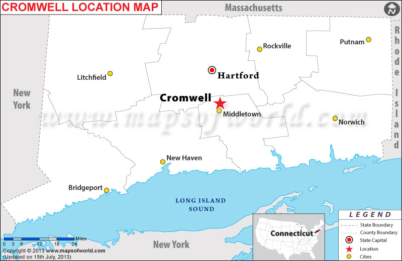 Where is Cromwell located in Connecticut