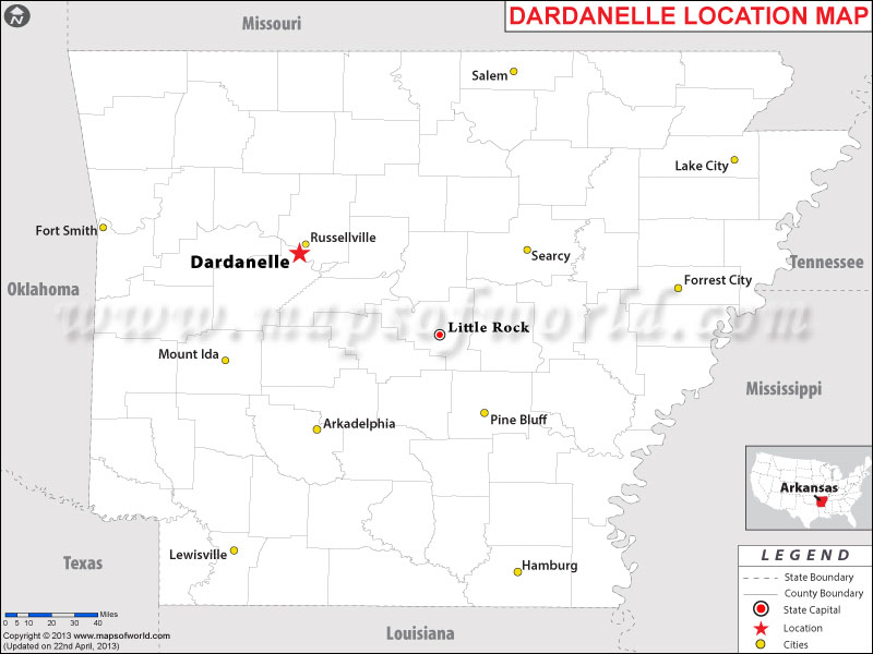 Where is Dardanelle, Arkansas