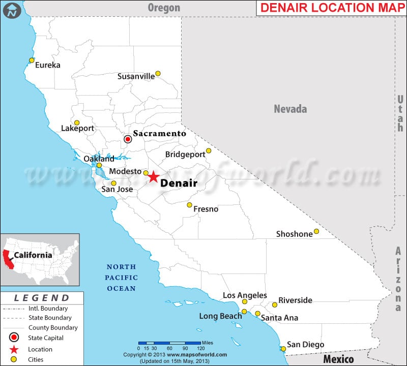 Where is Denair located in California
