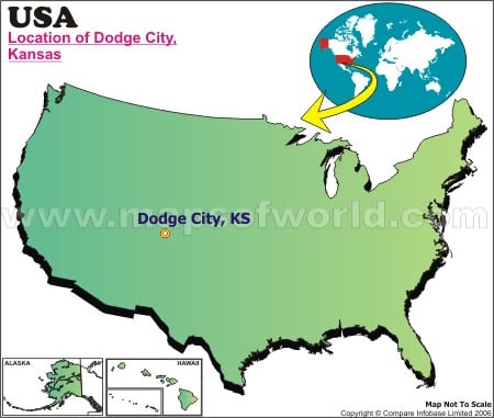 Location Map of Dodge City, USA