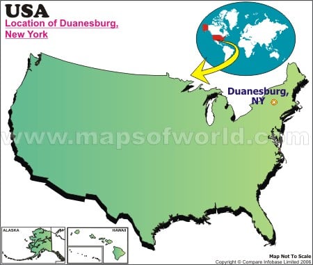 Location Map of Duanesburg, USA