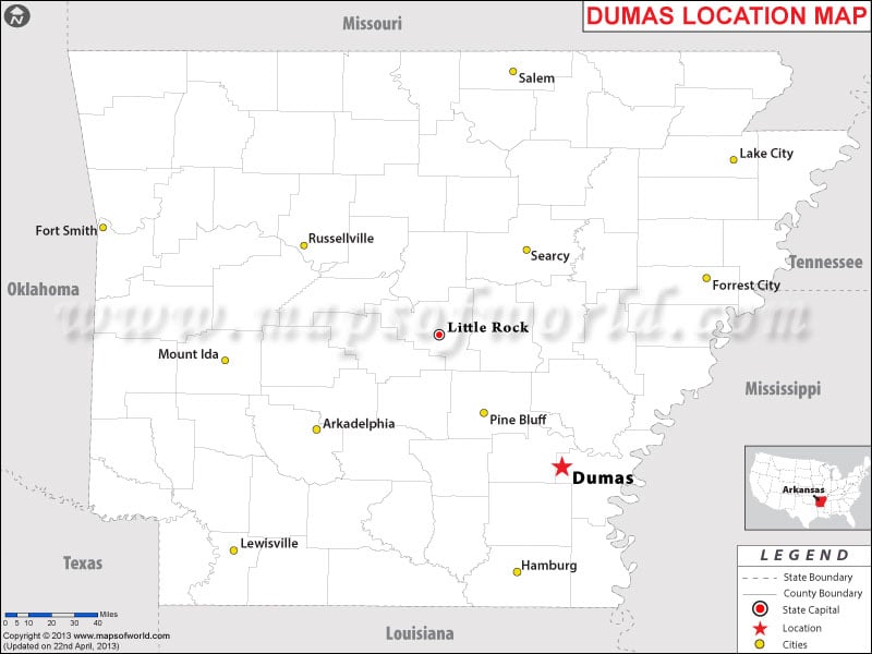 Where is Dumas, Arkansas