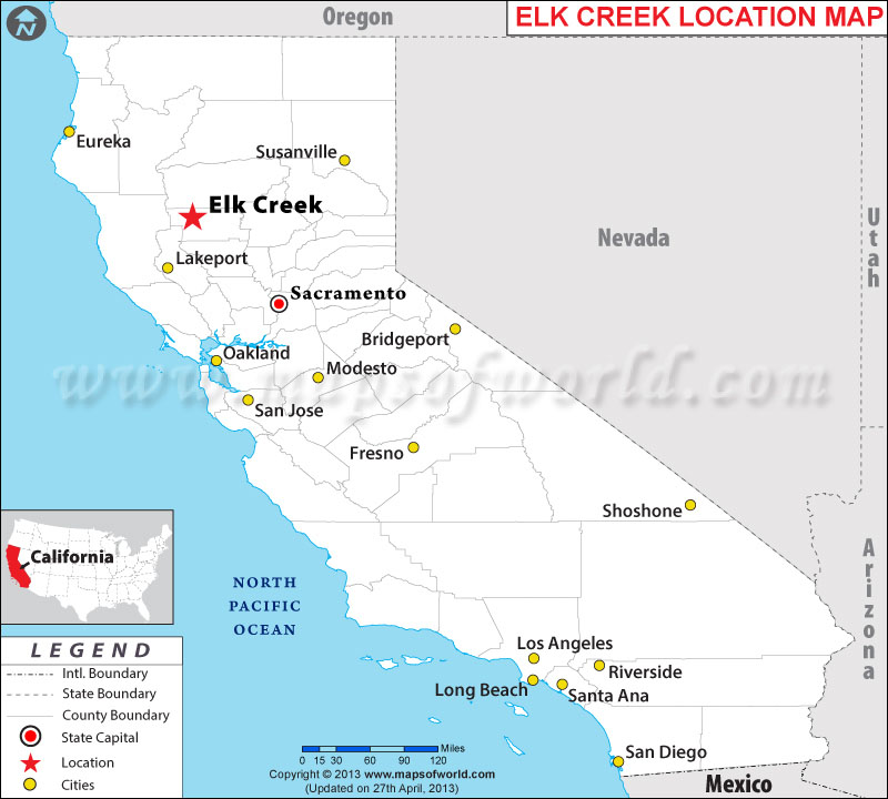 Where is Elk Creek, California