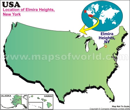 Location Map of Elmira Heights, USA