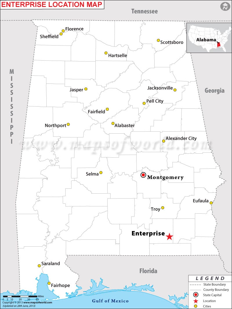 Where is Enterprise located in Alabama