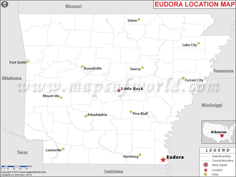 Where is Eudora, Arkansas