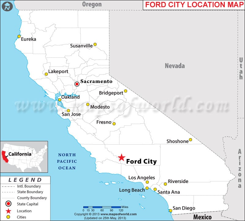 Where is Ford City located in California