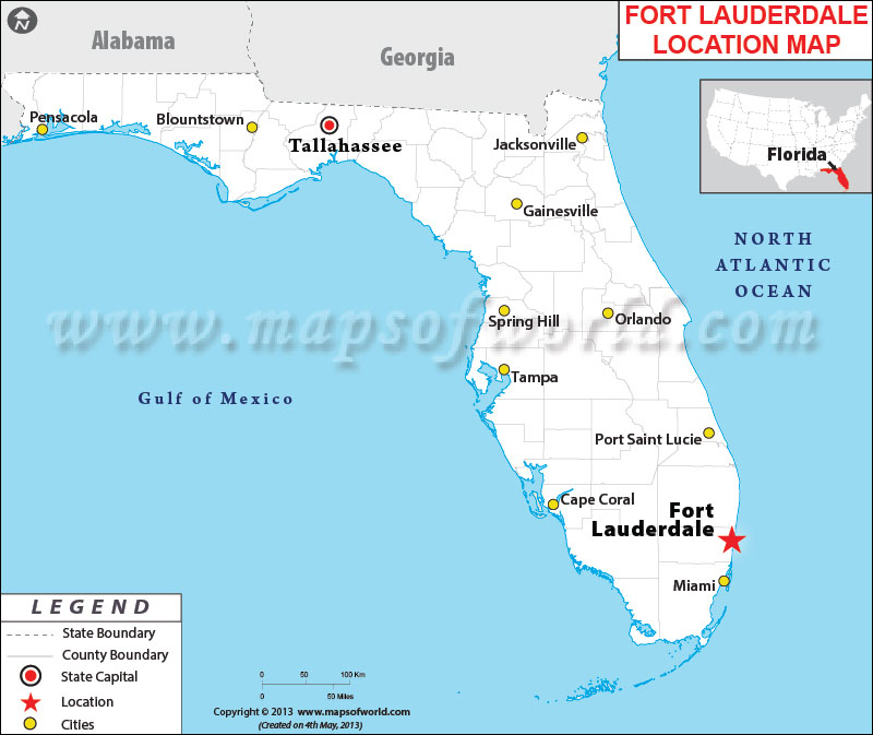 Where is Fort Lauderdale Located in Florida, USA