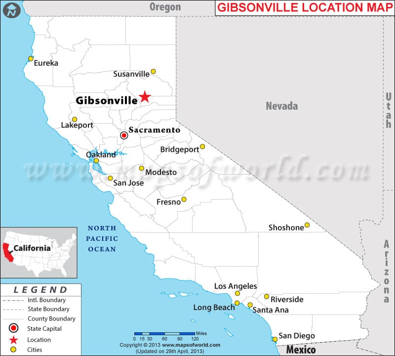 Where is Gibsonville, California