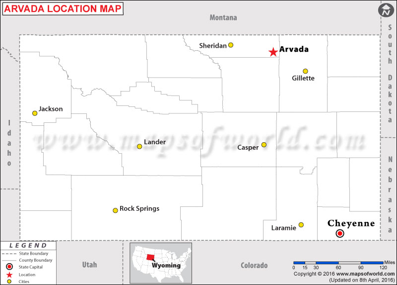 Where is Arvada , Wyoming