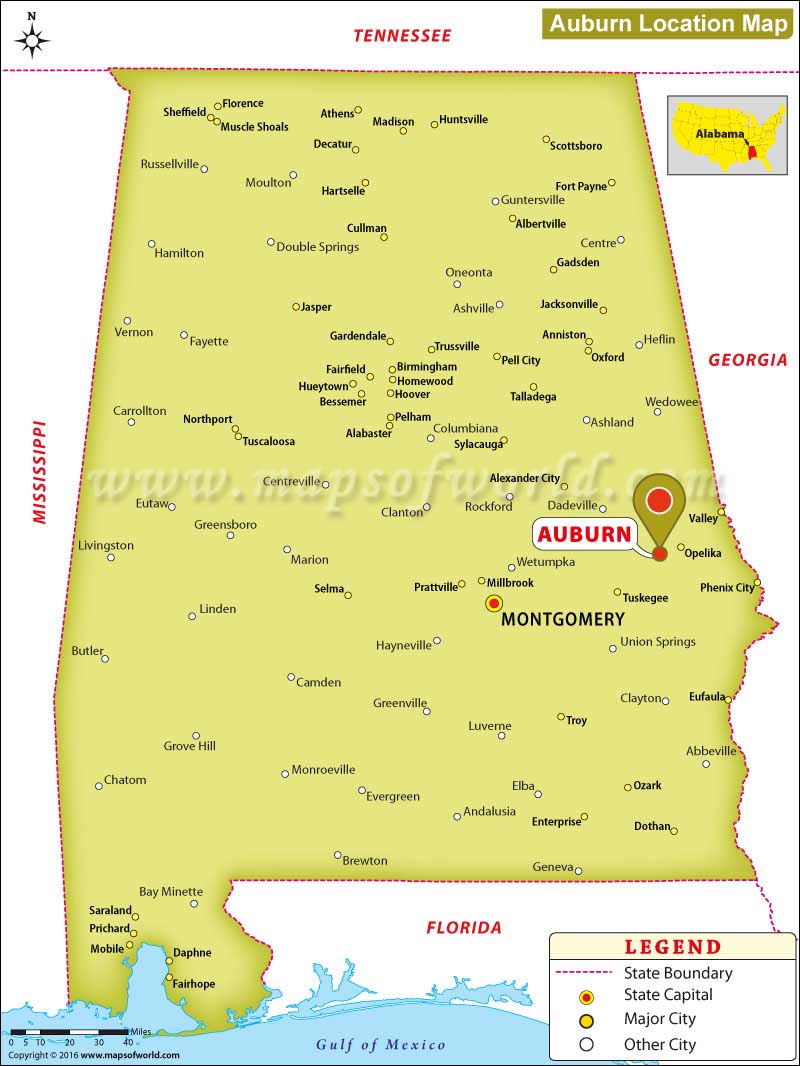 Where is Auburn, Alabama