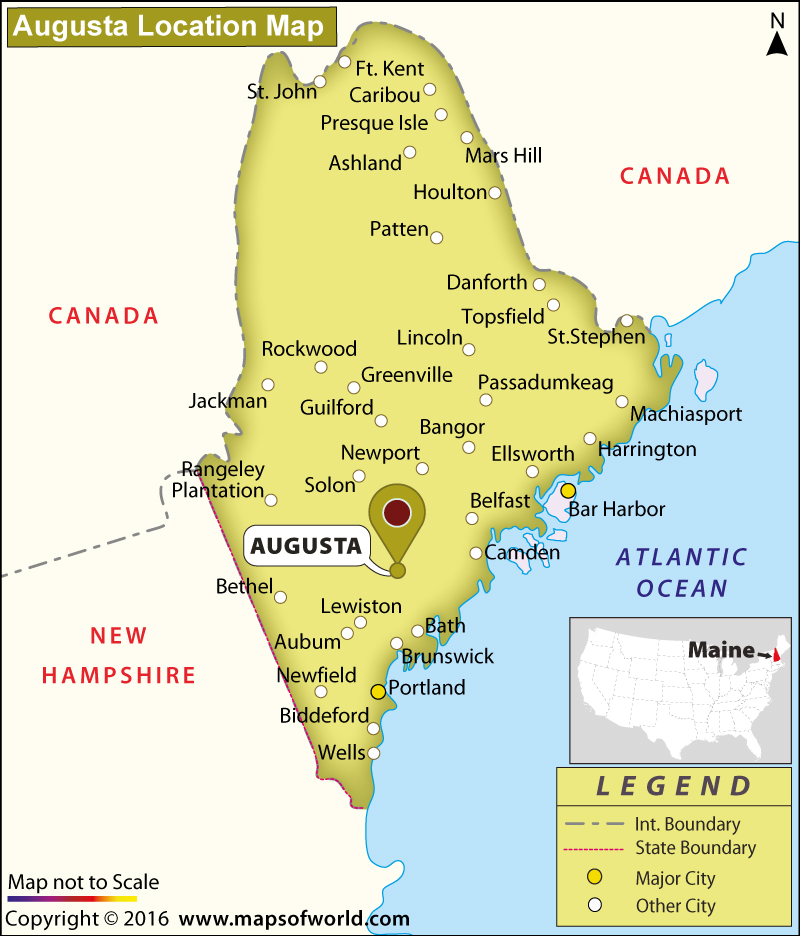 Where is Augusta , Maine