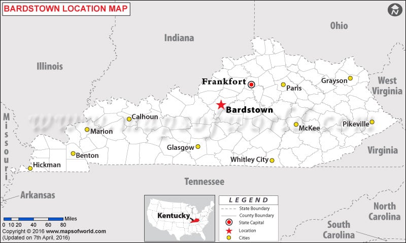 Where is Bardstown , Kentucky