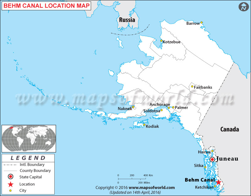 Where is Behm Canal , Alaska