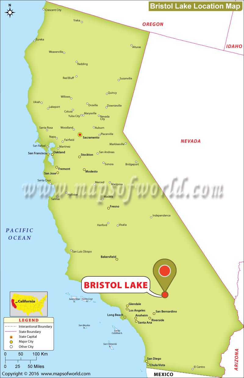 Where is Bristol Lake, California