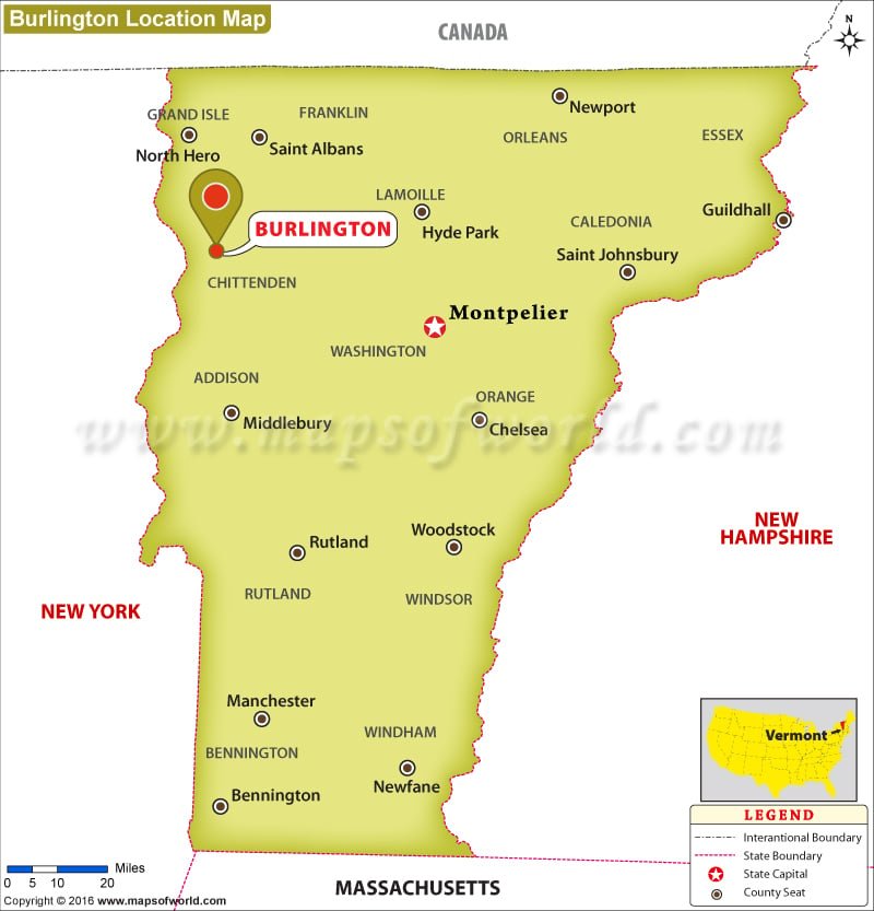 map of burlington vermont Where Is Burlington Vermont map of burlington vermont