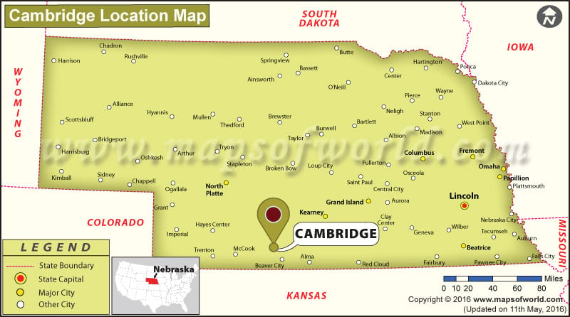Where is Cambridge, Nebraska