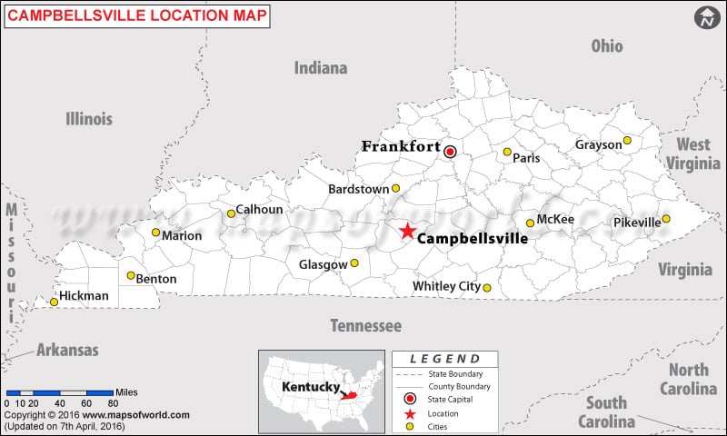Where is Campbellsville , Kentucky
