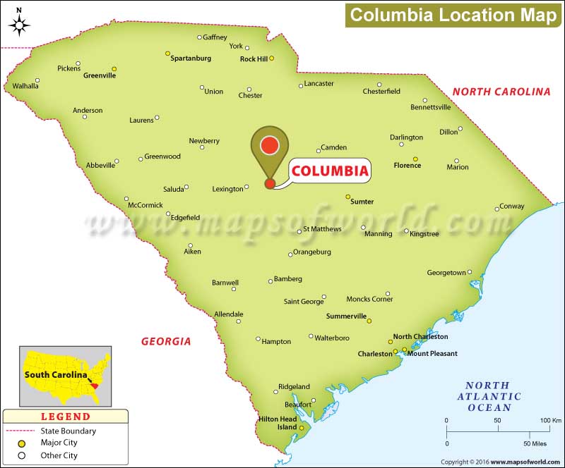 Where is Columbia , South Carolina.