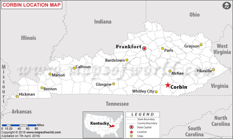 Where is Corbin , Kentucky