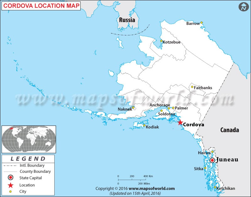 Where is Cordova , Alaska