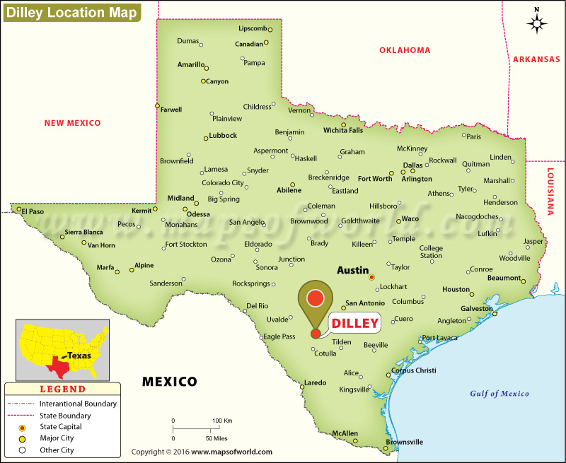 Where Is Dilley Located In Texas Usa