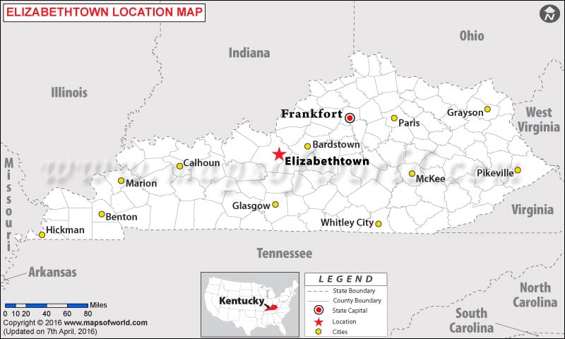 Where is Elizabethtown , Kentucky