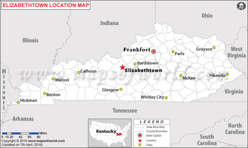 Where is Elizabethtown , Kentucky