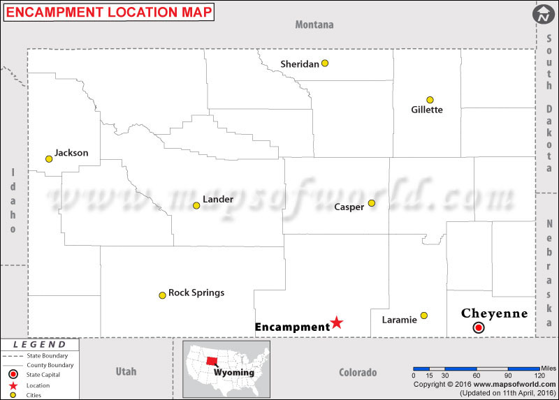 Where is Encampment , Wyoming