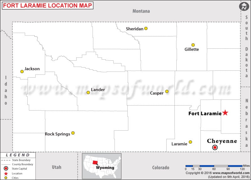 Where Is Fort Laramie Located In Wyoming Usa