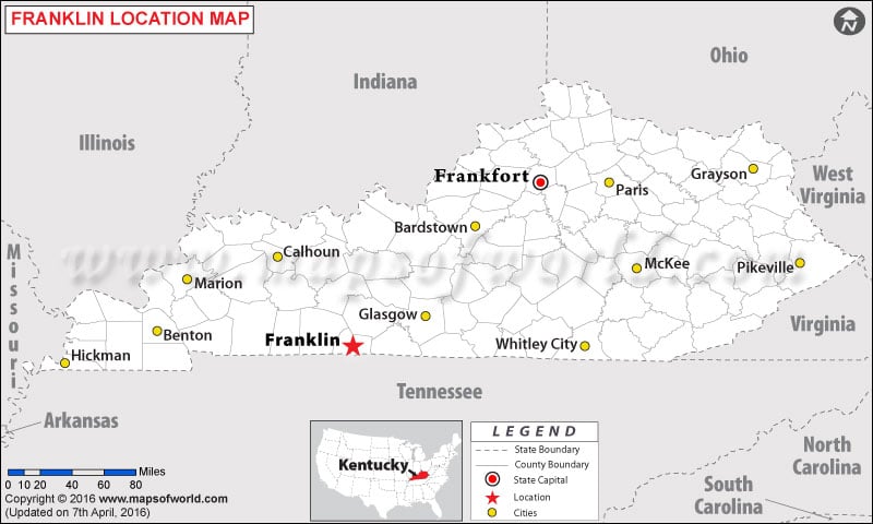 Where is Frankline , Kentucky